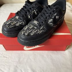 Custom Dior Black Air Force 1