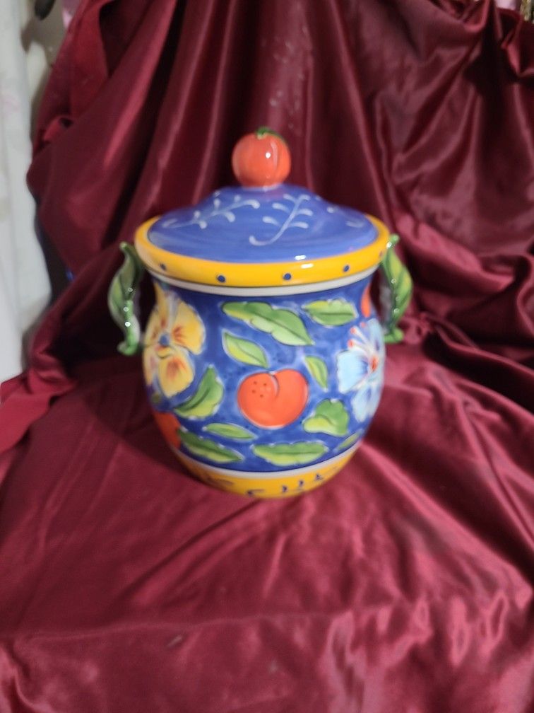 Italian Amalfi Cookie Jar