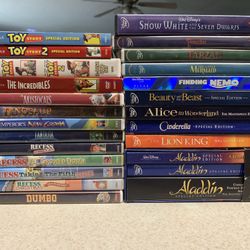 Disney DVD And Blu-ray Lot Of 24