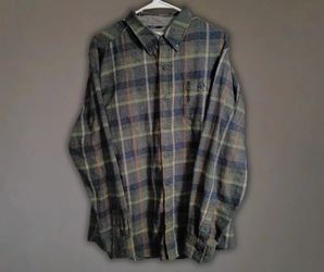 Weatherproof Vintage Men's Plaid Flannel Button-Down Shirt