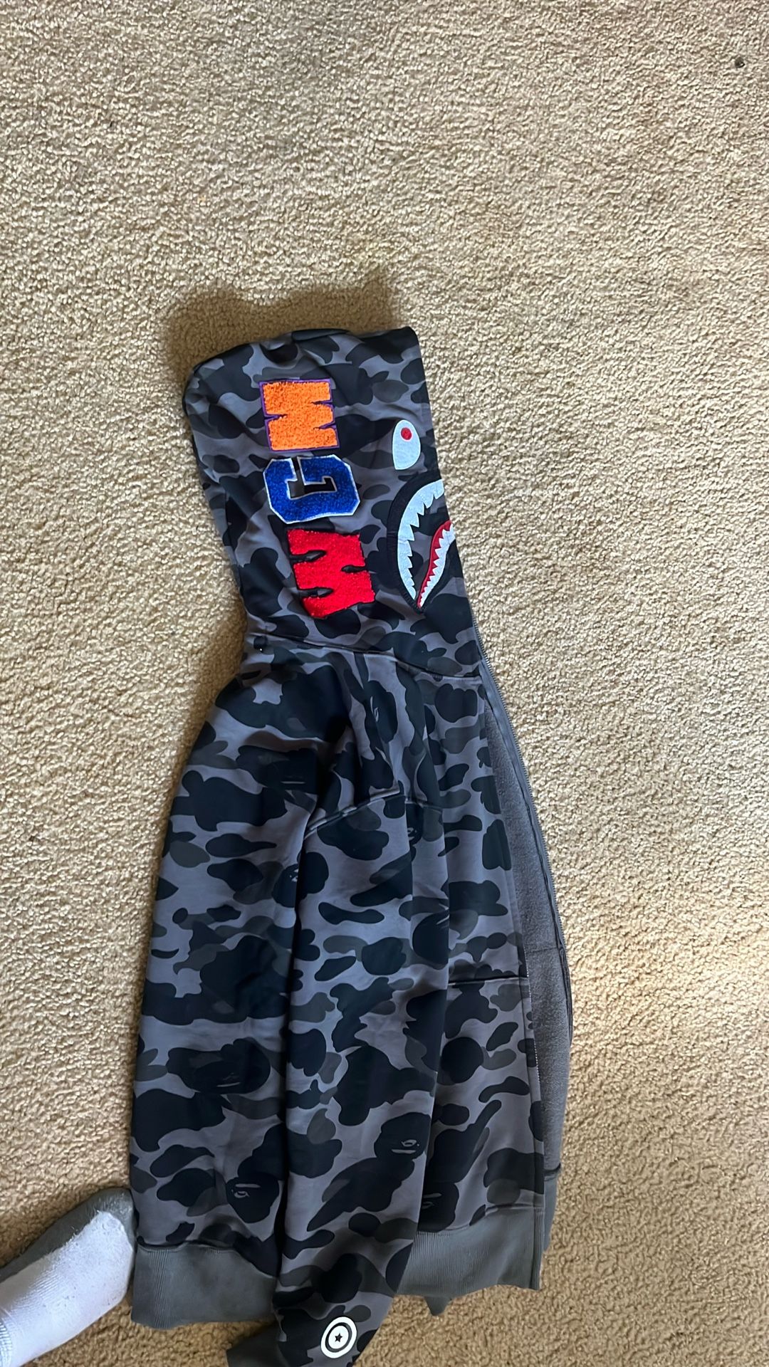 BAPE hoodie shark