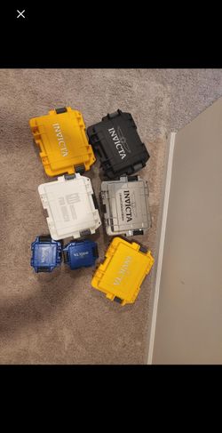 Invicta Watch Case Collection – 7 Assorted Protective Cases (Bundle  Deal) 
