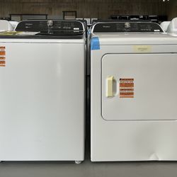 Whirlpool 5.2 cu. ft. Washer w/removable agitator 7.0 cu. ft. Electric Dryer w/Moisture Sensor