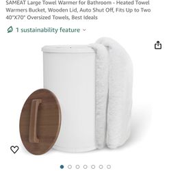 SAMEAT Large Towel Warmer for Bathroom - Heated Towel Warmers Bucket