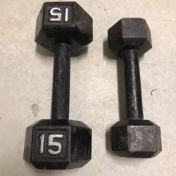 Dumbbells 15 Lb and 8 Lb