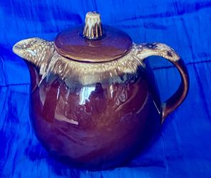 HULL POTTERY OVEN PROOF BROWN DRIP GLAZE TEAPOT USA ** See More VINTAGE - RaRE & DESIGNER Items Here ....