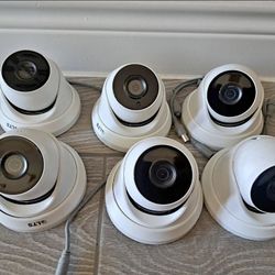 6 Camaras De Seguridad - 6 CCTV Security Cameras With Recorder ❗️INSTALLED❗️INSTALADAS 💯