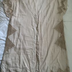 Tularosa Button Up Muted Blush Dress