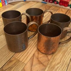 Vintage Cock N Bull Copper Mugs