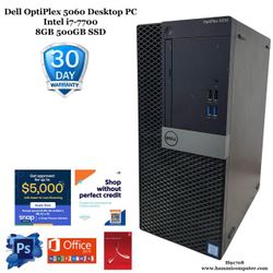 Dell OptiPlex 5050 i7-7700 8GB DDR4 500GB SSD "H91708"