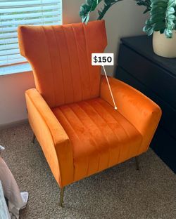 Orange Accent Chair