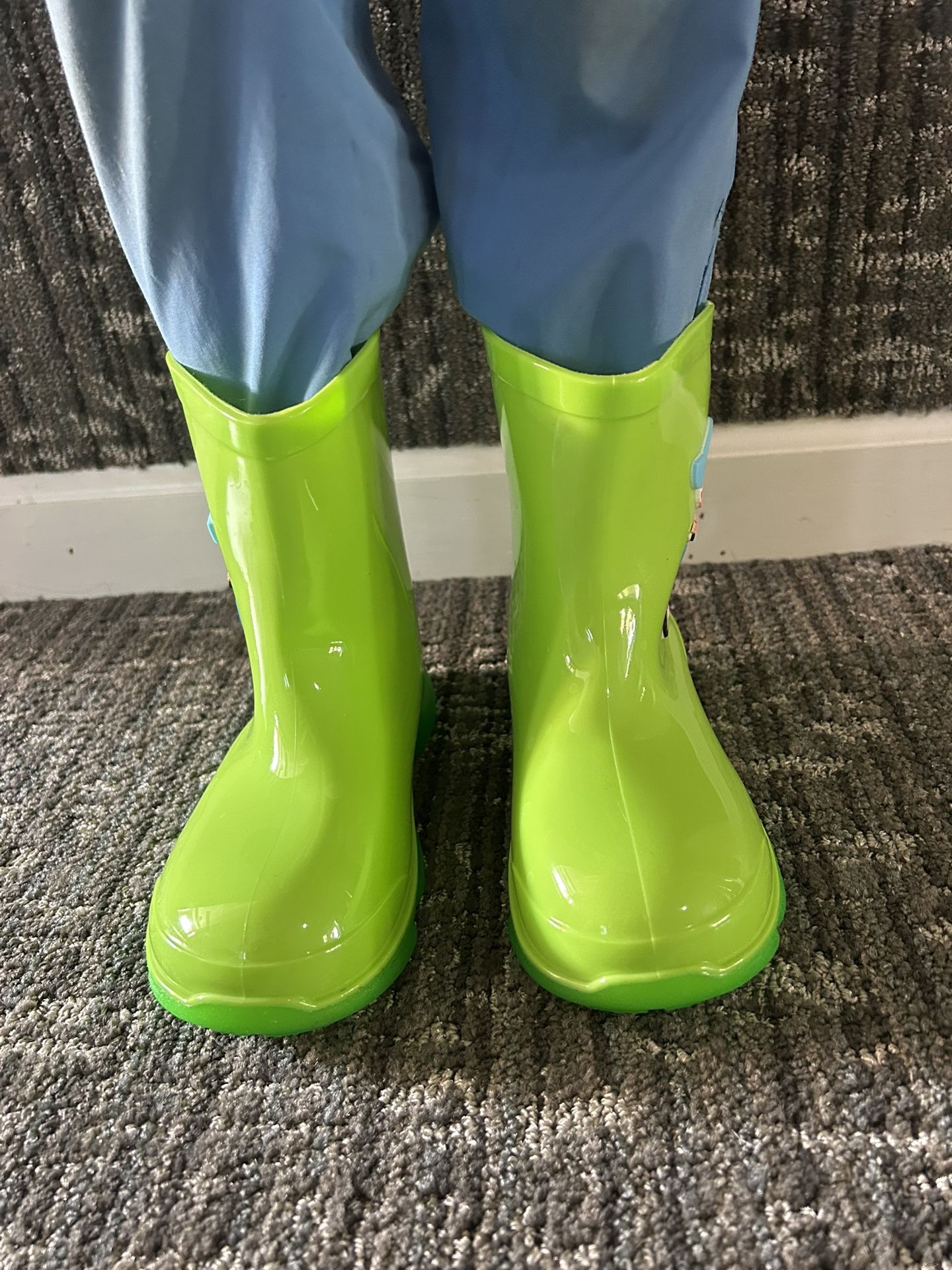 Green Kids' Rain Boots. New