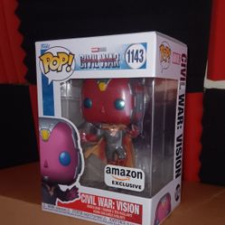 Funko Pop! Marvel Civil War: Vision #1143 Captain America B-A-S 2023 Exclusive