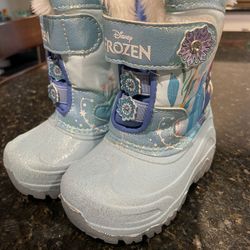 Disney’s Frozen Light Up Winter Snow Boots Girl’s 7