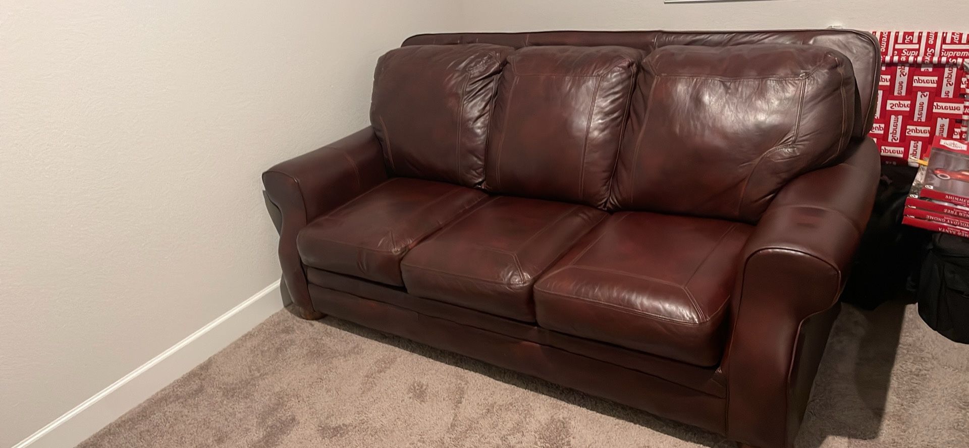 Ashley leather couch