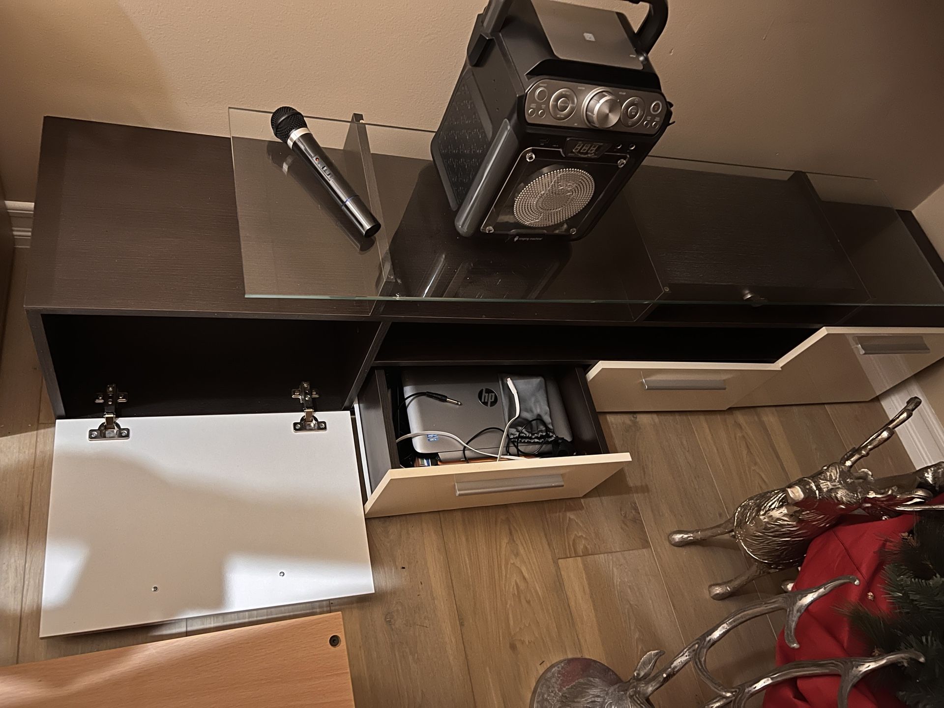 Media Console With Storage 