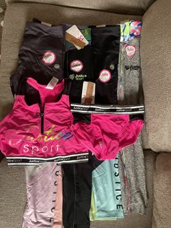 Girls Justice Leggings And Swim Suit Brand New