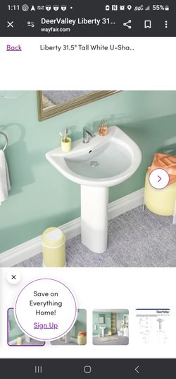 Deervalley Pedestal Sink