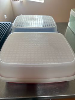 Tupperware Large Flat Storage Containers
