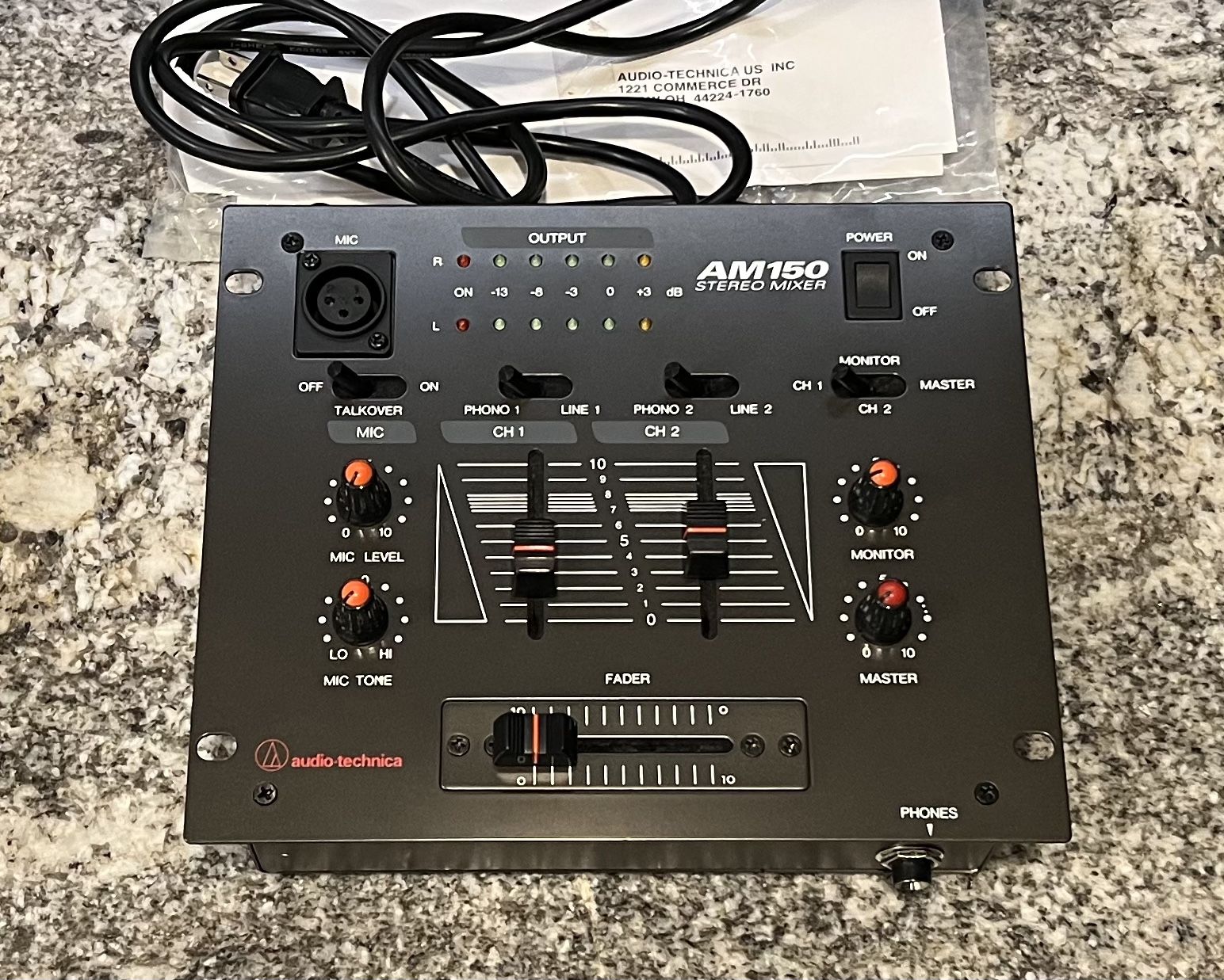 Audio-Technica AM150 Stereo Mixer