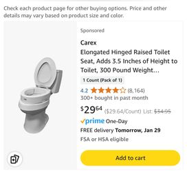 Carex Raised Toilet Seat