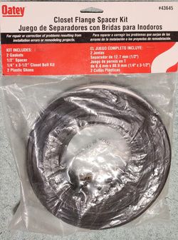 Oatey Closet Flange Spacer Kit Item #43645 NEW!