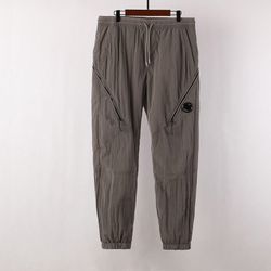 Cp Company Dark Gray Drawstring Cuff Pants