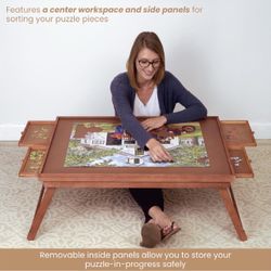 New Foldable Jigsaw Puzzle Table, 1500 pieces (In Box)