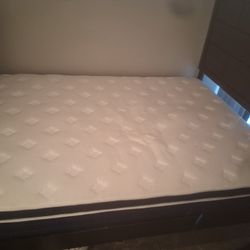 Soft Queen Matress + Bed Frame
