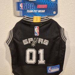 New,Pets First Licensed NBA Jersey, San Antonio Spurs, Small 