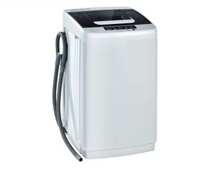 Giantex Full Automatic Washing Machine, 2 in 1 Portable Laundry Washer, 8.8lbs Washer and Spinner Combo, 1.04 cu.ft 10 Programs Built-in Drain Pump,