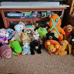 Disney And Other Miscellaneous Stuffed Animals