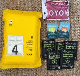 Camping mosquito repellent Disposable Bedding deodorizing wipes cooling towel bundle