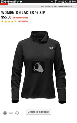 North Face Fleece 1/4 zip up