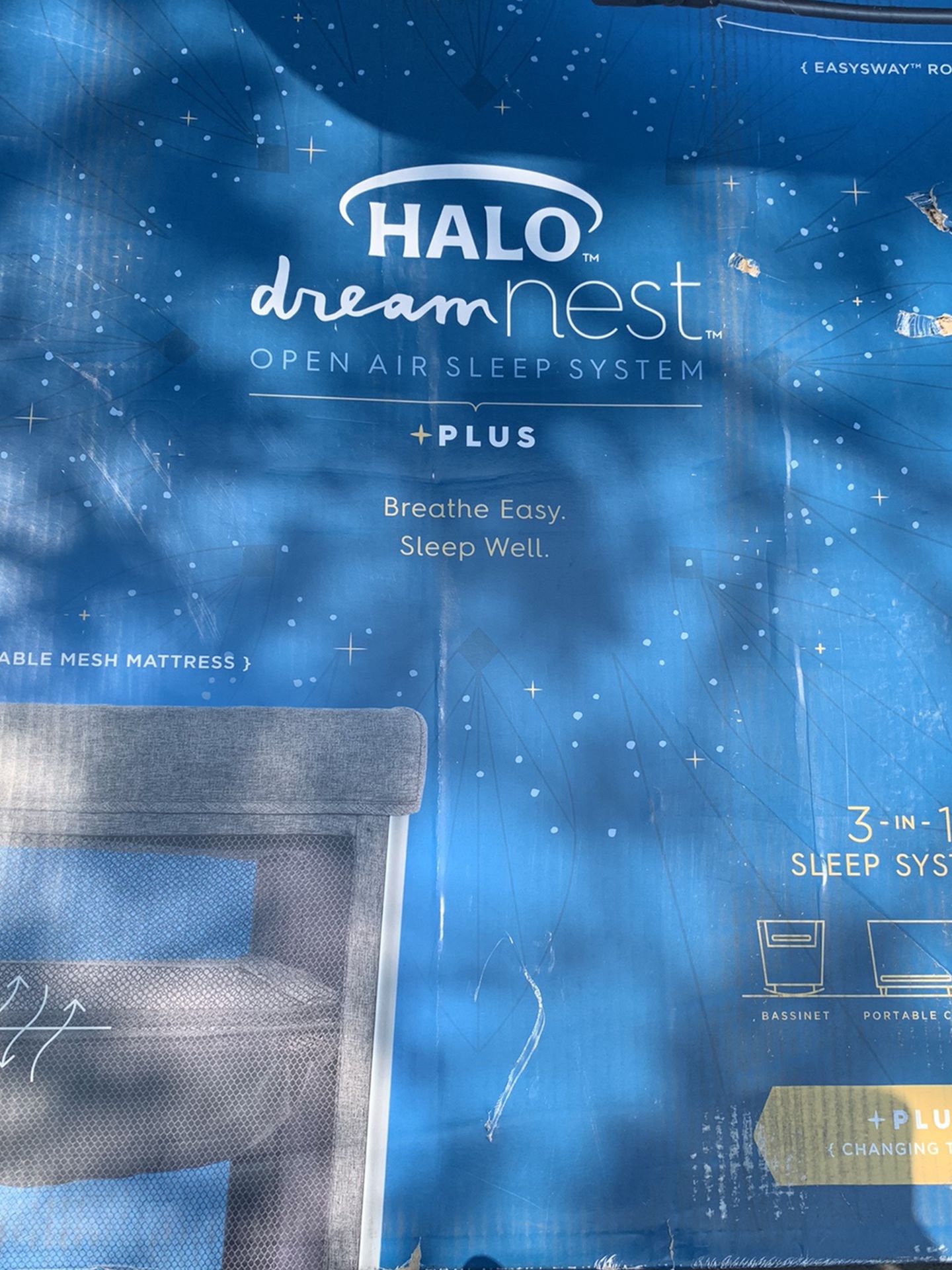 Halo Dreamnest 3-in-1 Open Rocking Playpen/ Bassinet