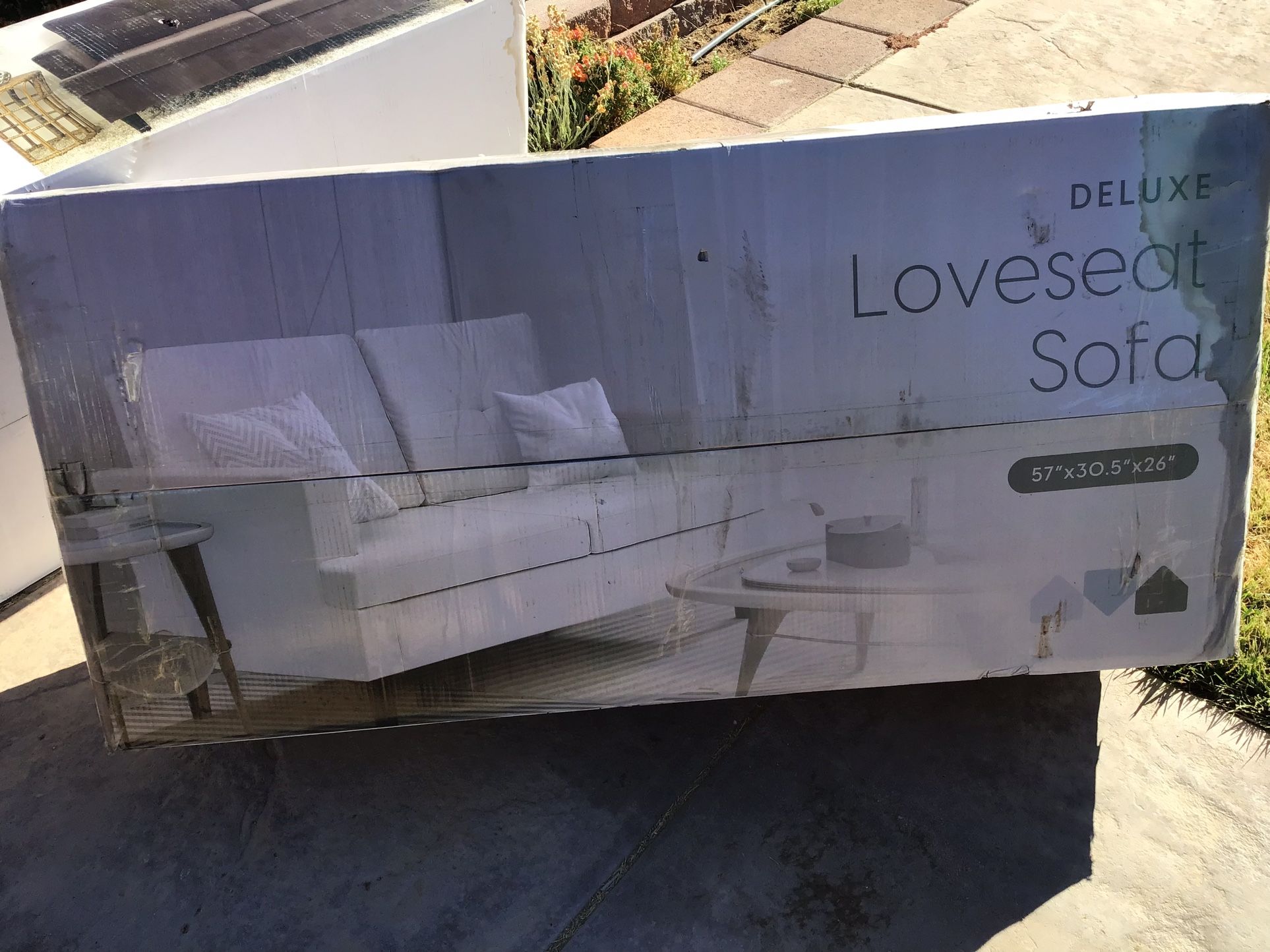 Milliard Loveseat, Ivory Velvet Love Seat, Small Couch