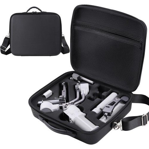 PONYRC RS 4 Mini Carrying Case, Waterproof Portable PU leather Storage Shoulder Bag Travel Case for DJI RS 4 Mini Creator Combo Gimbal Lightweight Sta