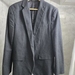 Banana Republic Mens Gray Jacket Blazer 42 S