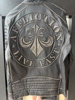 Limited Edition Men’s Affliction Leather Moto Jacket