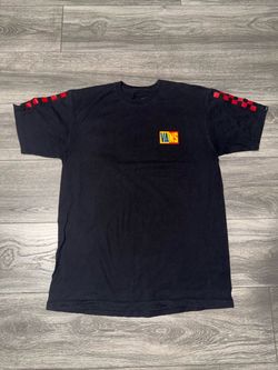 VANS Men's Black Double-Sided Graphic Logo Crew Neck Short Sleeve T-Shirt M