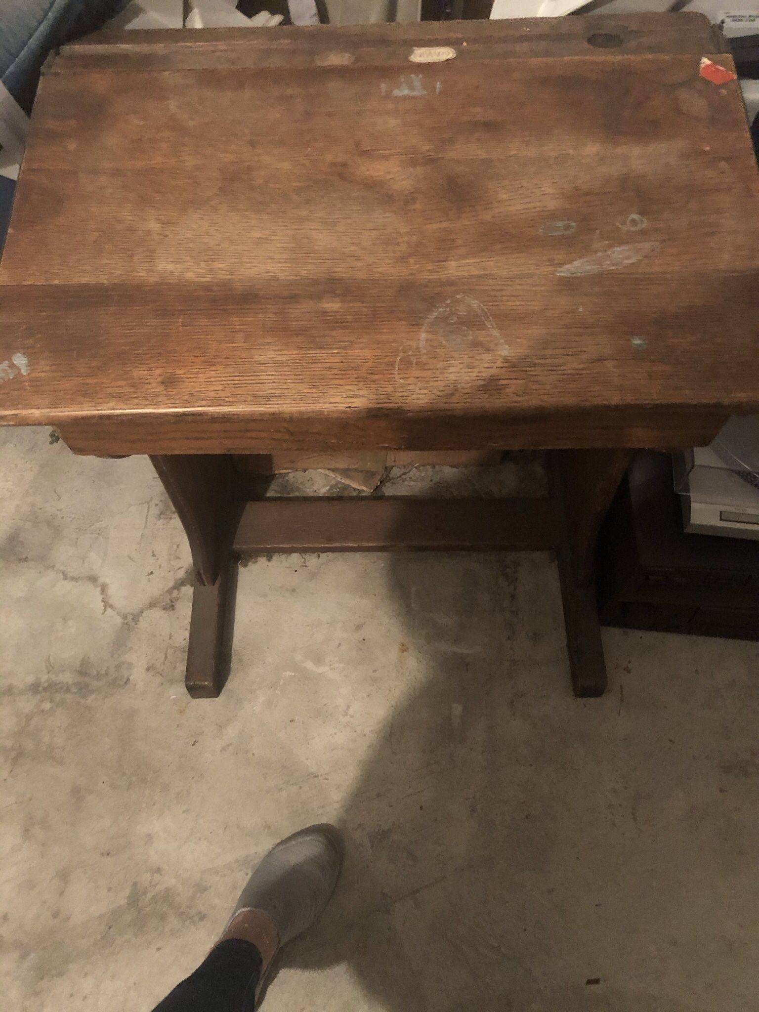 Antique School Desk