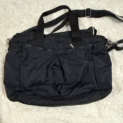 LeSportsac Diaper Bag / Travel Bag Black Excellent Condition 