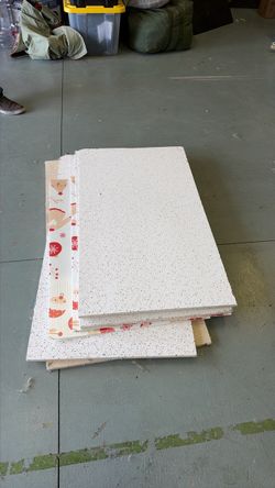 Acoustic Drop Ceiling Tiles – 5 pcs