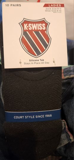 K-swiss 10 Pack Ladies Socks 9-11