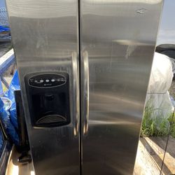 Stainless Steel MayTag Refrigerator 