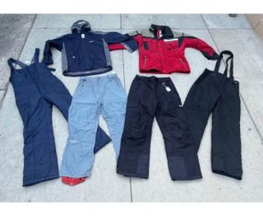Huge selection of men’s size medium snow/ ski clothes. Winter jackets pants and bibs