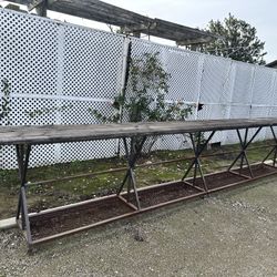 2 - 20ft. long rolling high top bar