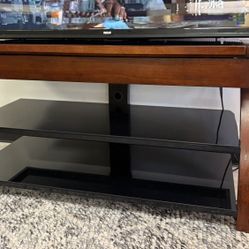 3 Tier Glass T.V Stand with storage drawer $49.99
