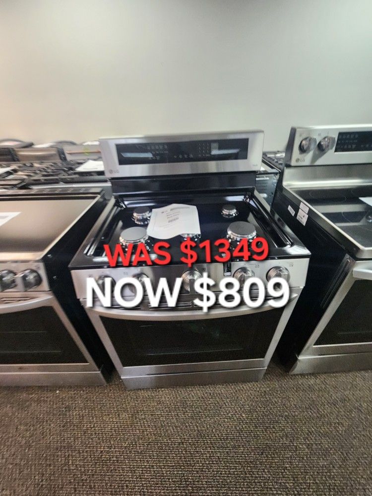 5.8 Cu. Ft. Smart Wifi Enabled True Comvection Instaview Gas Range
