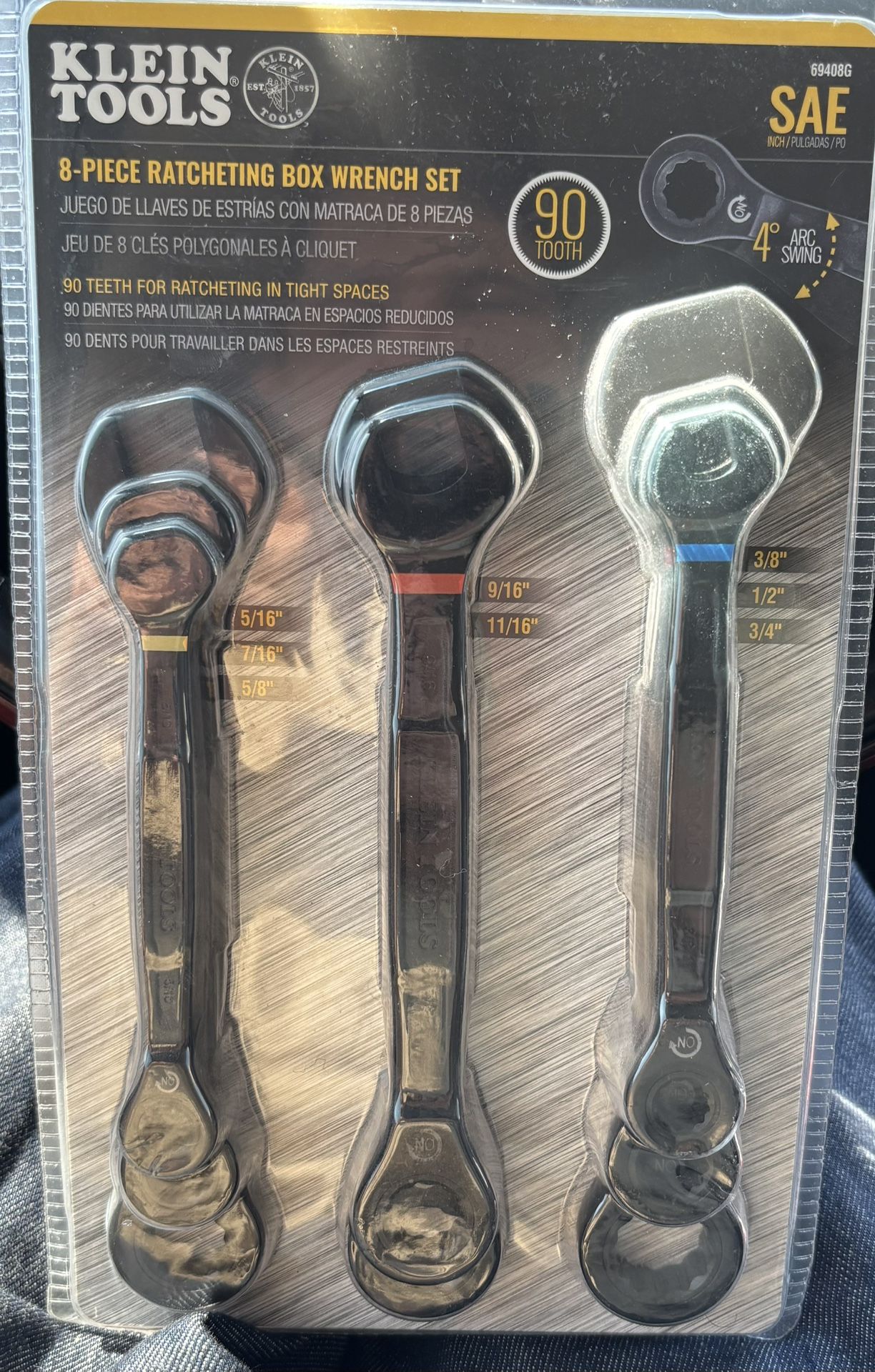 Klein SAE Ratcheting Wrench Set
